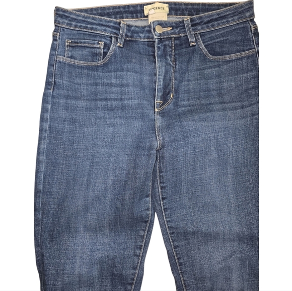 L'agence Marguerite High Rise Skinny Jeans In Kodiak 28 Medium/Dark Wash - Picture 3 of 7
